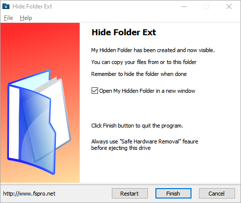 hide folder ext - ready to protect