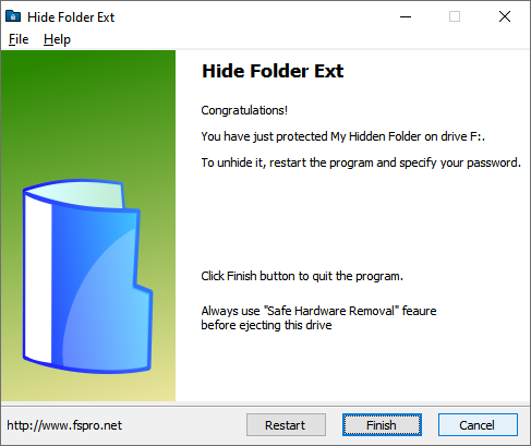 hide folder ext - all done
