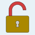 My Lockbox status icon showing that folder protection is unlocked